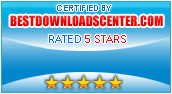 Certified by BestDownloadsCenter.com Rated 5 Stars