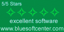 Awarded 5/5 Stars Excellent Software by www.bluesoftcenter.com