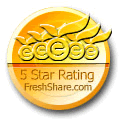 5 Star Rating from FreshShare.com