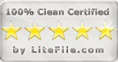 100% Clean Certified by LiteFile.com