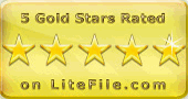 5 Gold Stars Rated on LiteFile.com
