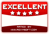 Excellent rated by Roxysoft.com