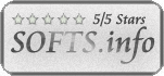 Rated 5/5 Stars at SOFTS.info