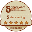 SharewareUpdate 5 stars rating excellent