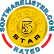 SoftwareLister.com rated 5 star