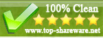 100% Clean 5 Stars from www.top-shareware.net