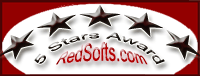 RedSofts.com 5 Stars Award