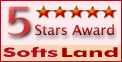 5 Stars Award from SoftsLand