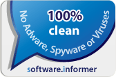 100% Clean, No Adware, Spyware or Viruses